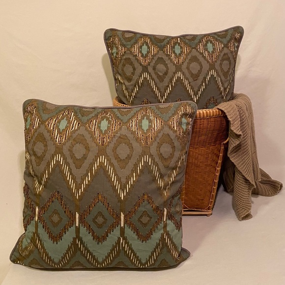 Pier One Ikat Throw Pillows - Picture 2 of 3